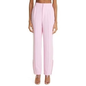 LAPOINTE Zip-Hem Tailored Crepe Track Pants in Blossom size 14